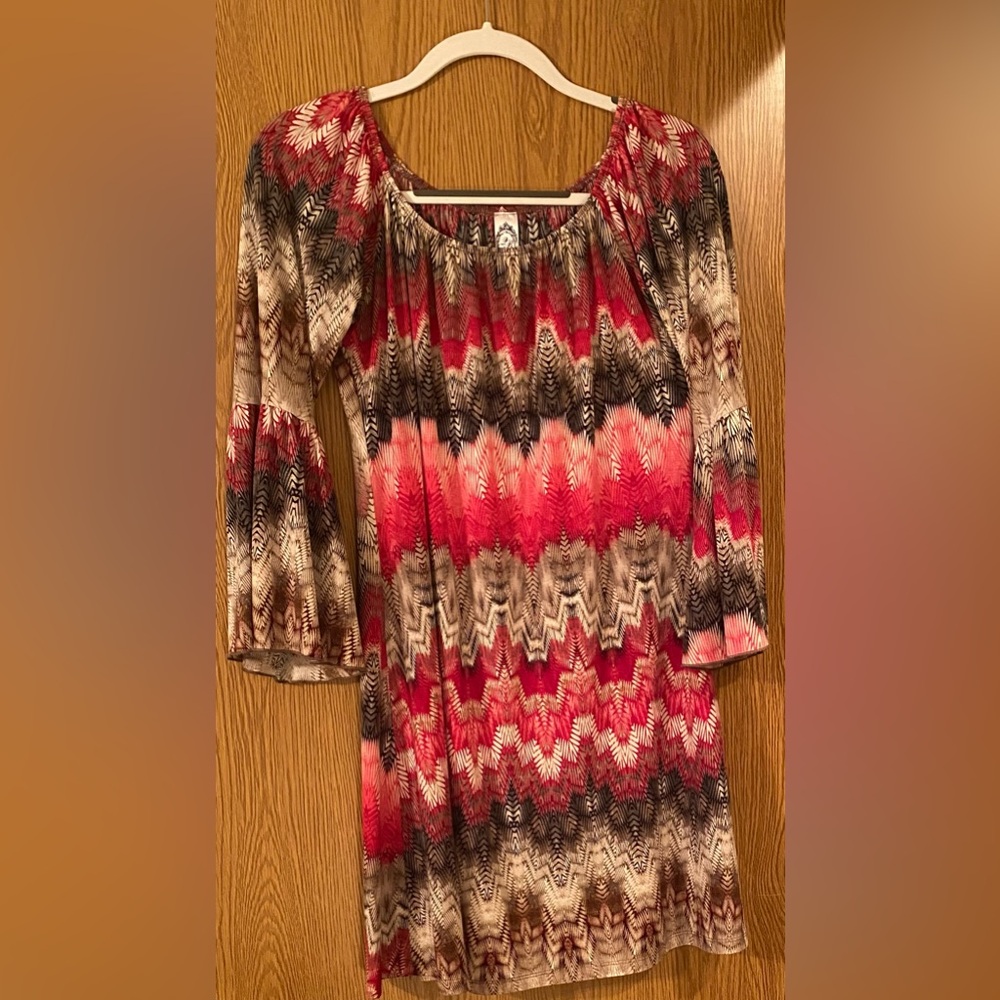 Multi-Color Printed Dress